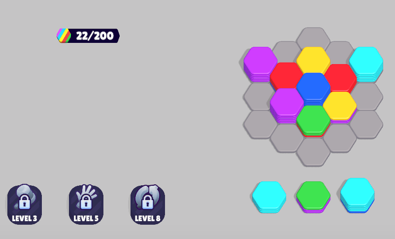 hexa sort in-game